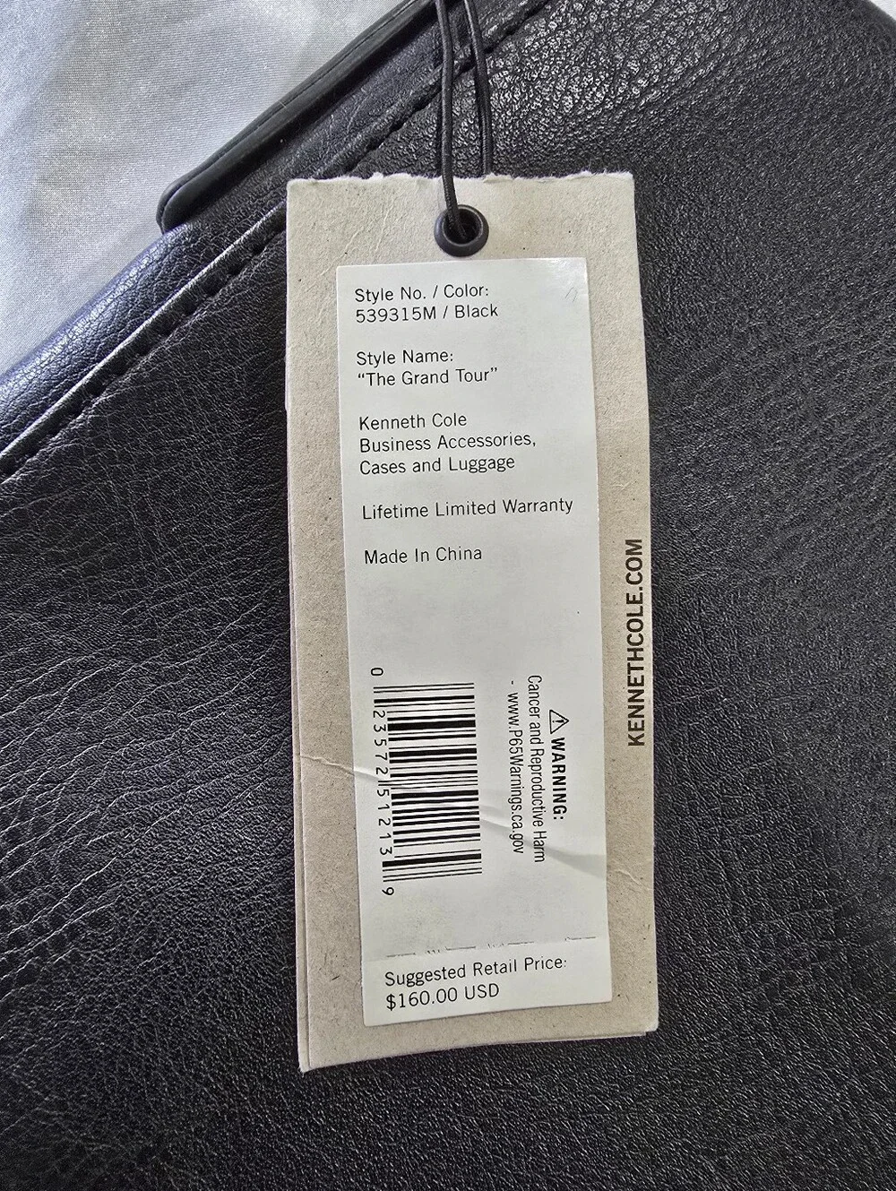 Kenneth Cole Reaction Black  Crossbody Messenger